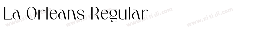 La Orleans Regular字体转换